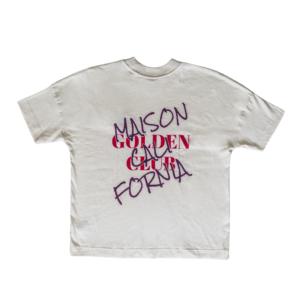 T-shirt street oversized en coton bio "Maison California - GOLDEN CLUB"